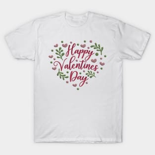 HAPPY VALENTINE'S DAY - HEART DESIGN - TSHIRT - LOVE T-Shirt